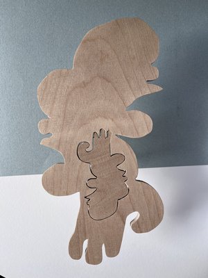 wooden fetus form